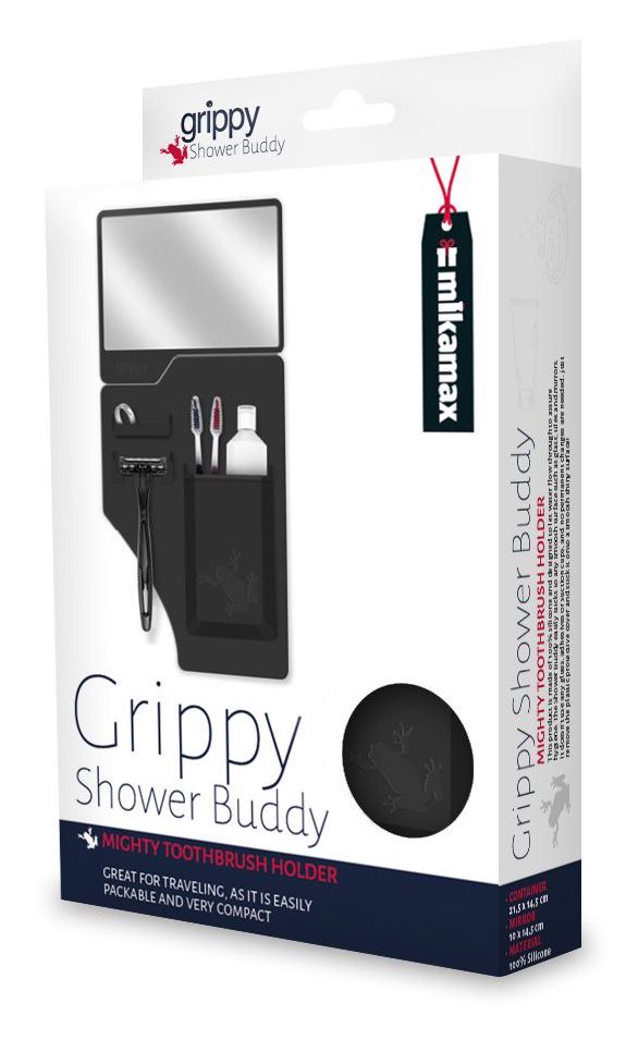 badrumshållare för hygienartiklar grippy shower buddy