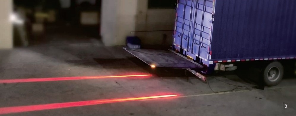Varning LED linjeljus för fordon med tippramp