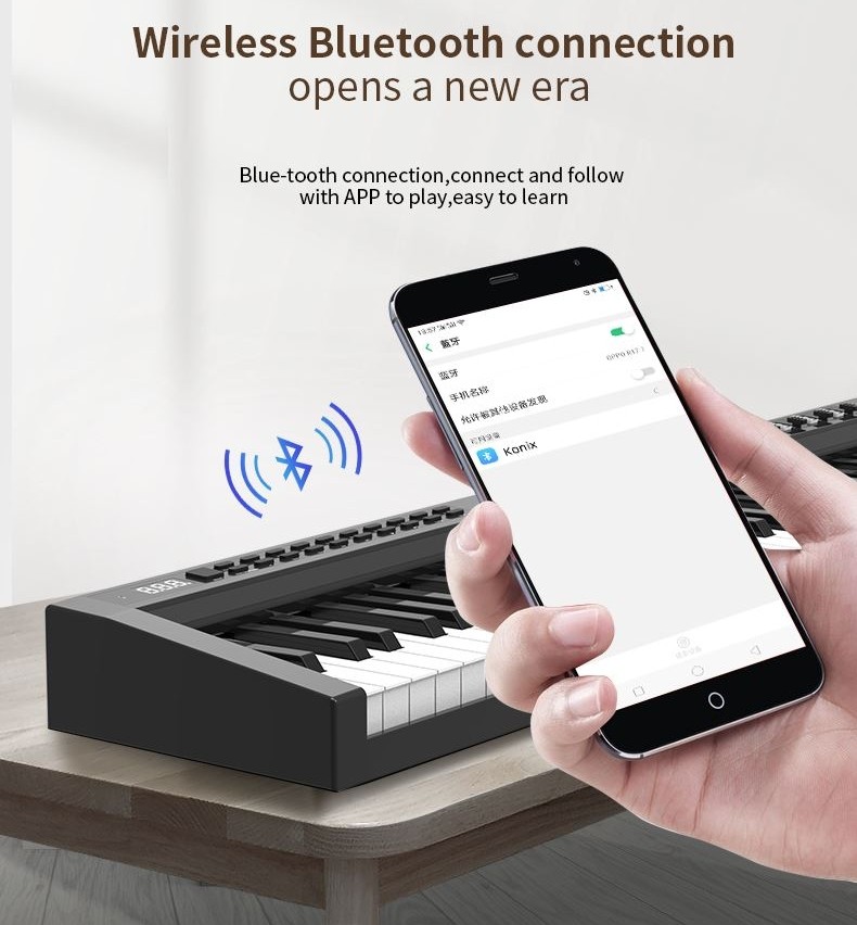digitalt piano Bluetooth-smartphone