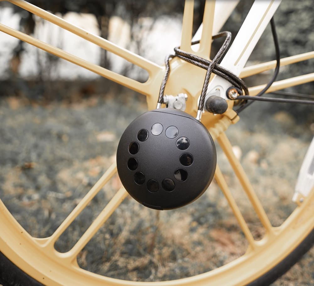 cykellås med nyckelsäkerhetsbox