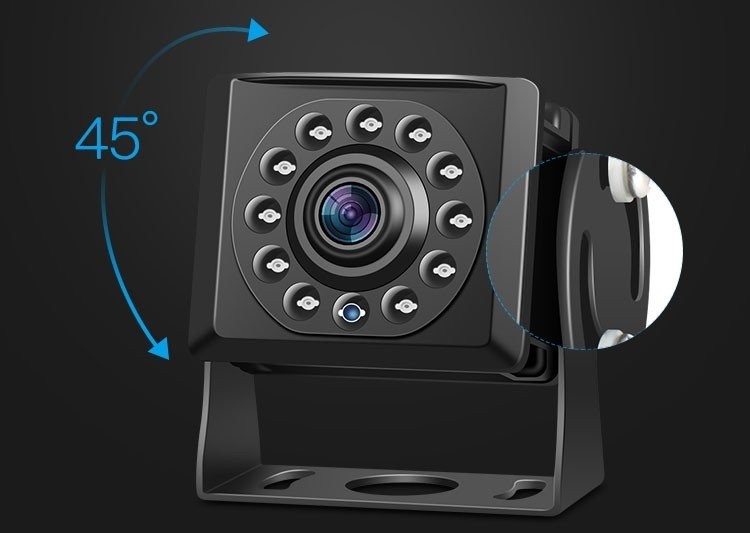 backkamerasystem med IR LED -mörkerseende
