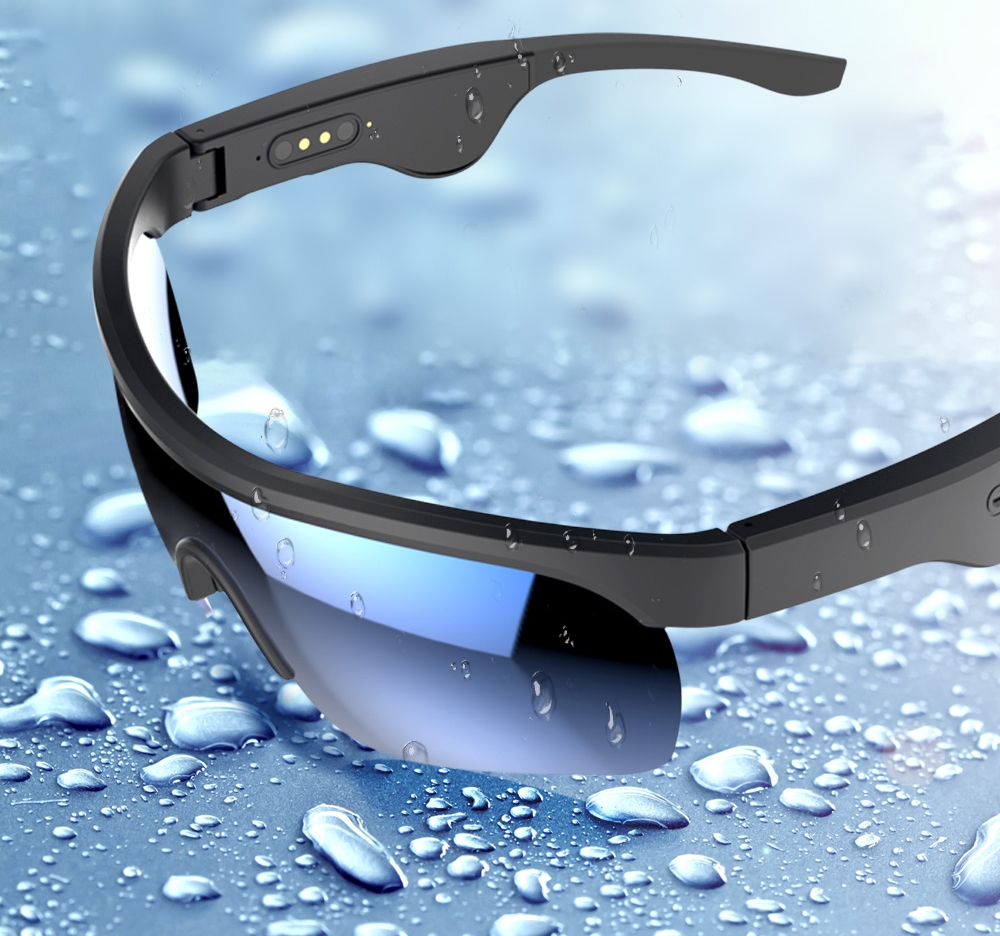 glasögon för sportljud vattentäta solglasögon bluetooth audio