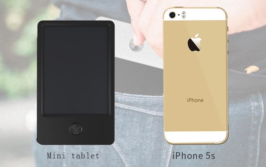 Minimått som din mobiltelefon - Pocket LCD-bord