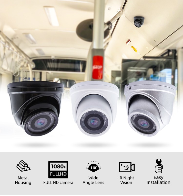 FULL HD bilkamera AHD 3,6 mm lins + 12 IR lysdioder och filter