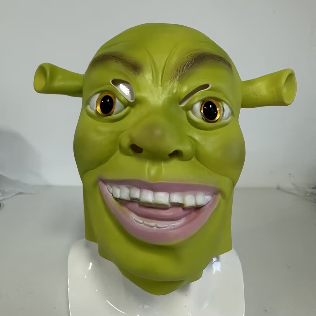 Shrek mask för karnevalen