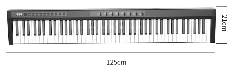 Elektroniskt tangentbord (piano) 125cm