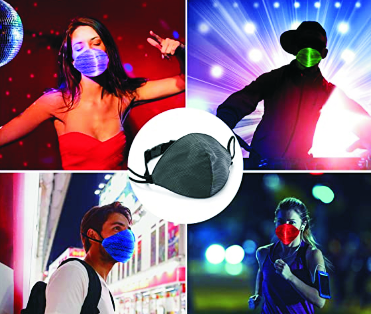 LED-lampa upp skyddande mask
