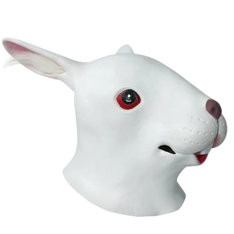 ansikts- och huvudmask för kanin silikon