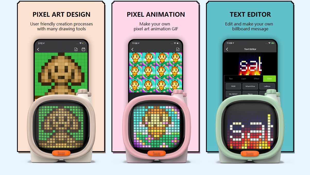 pixel konst animation högtalare