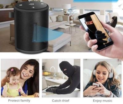 Bluetooth-högtalare dold kamera