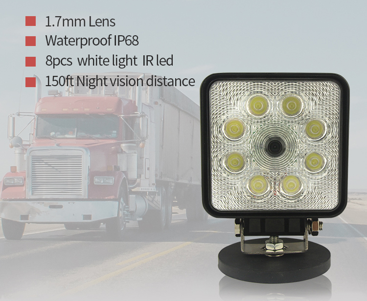 kamera för parkering med LED-ljus