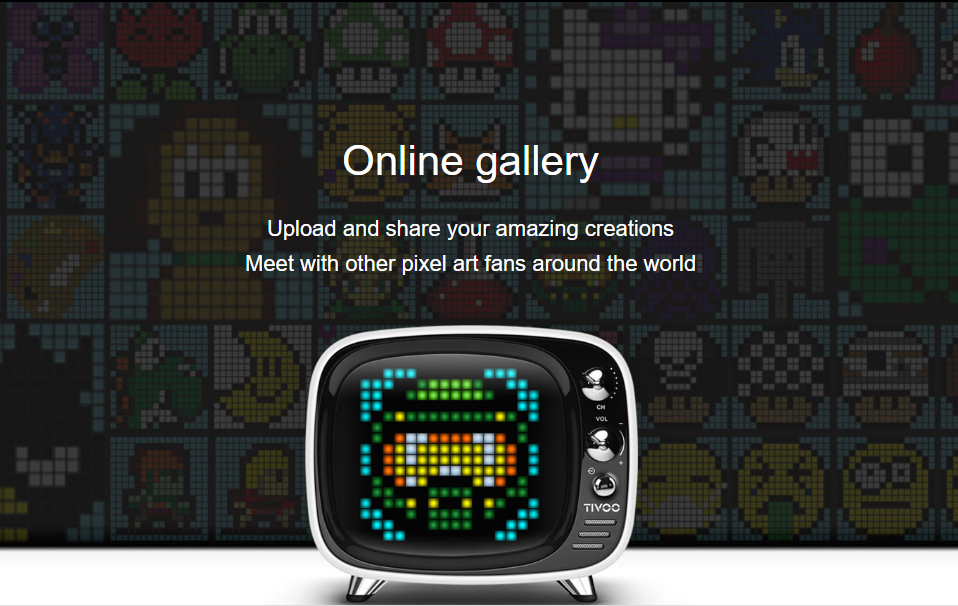 tivoo högtalare pixel konst online galleri