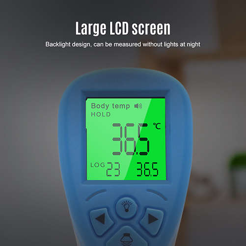 kontaktlös termometer med LCD-display
