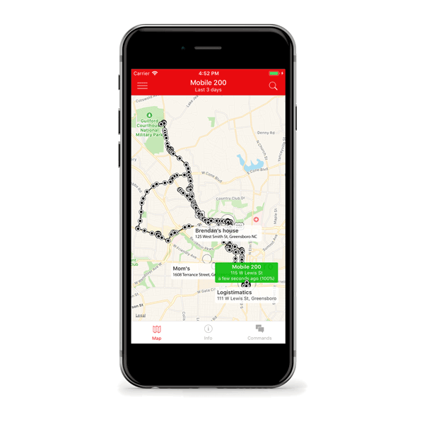 Qbit tracker med smartphone