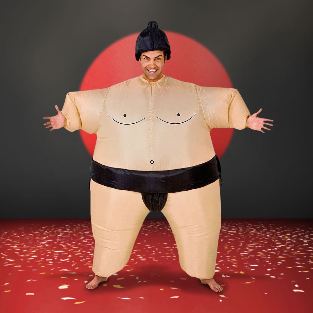 sumo kostym Uppblåsbar kostym för Halloween - sumobrottare