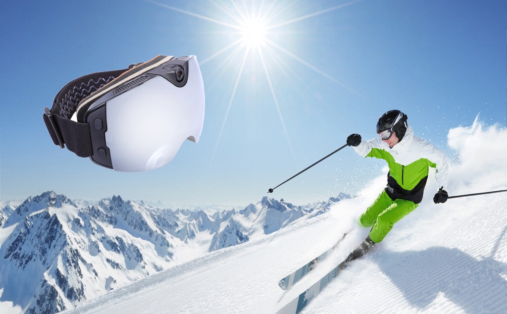 snowboardglasögon med ultra hd-kamera