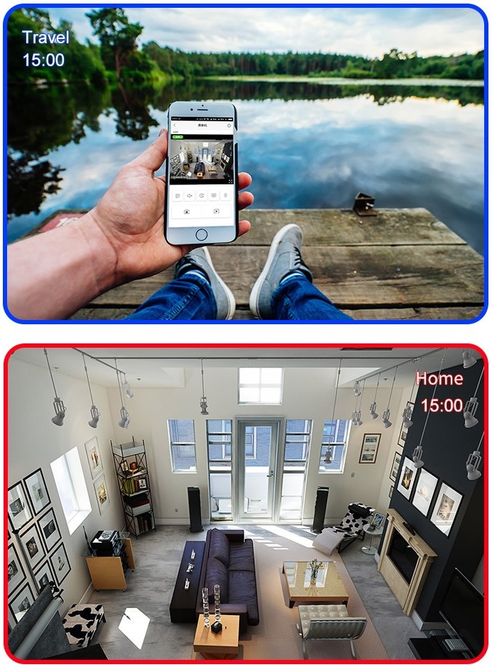 wifi-anslutningskamera - app för smartphone