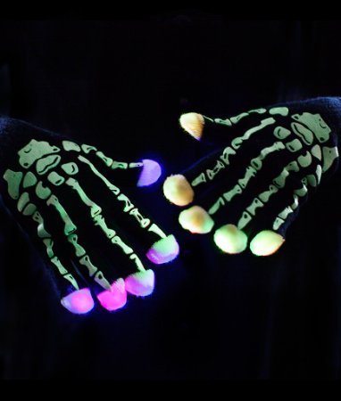 LED-handskar skelett