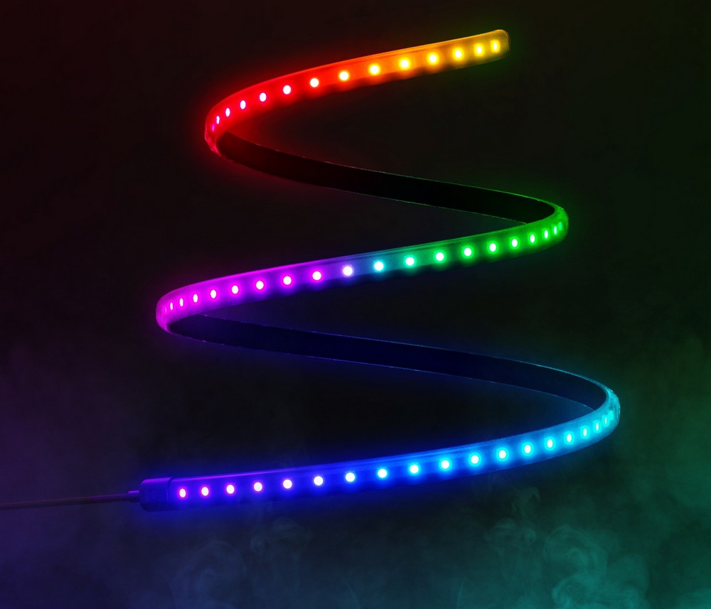 LED-remsor lyser blinkande