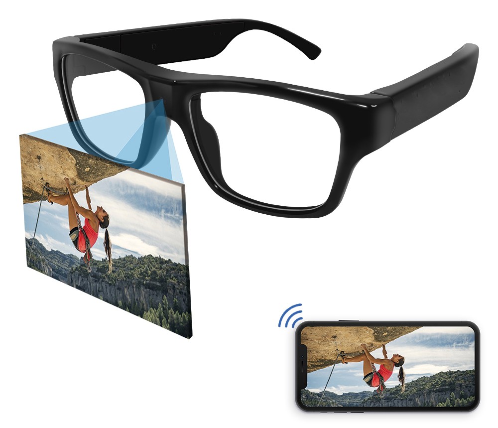 glasögon med HD-kamera