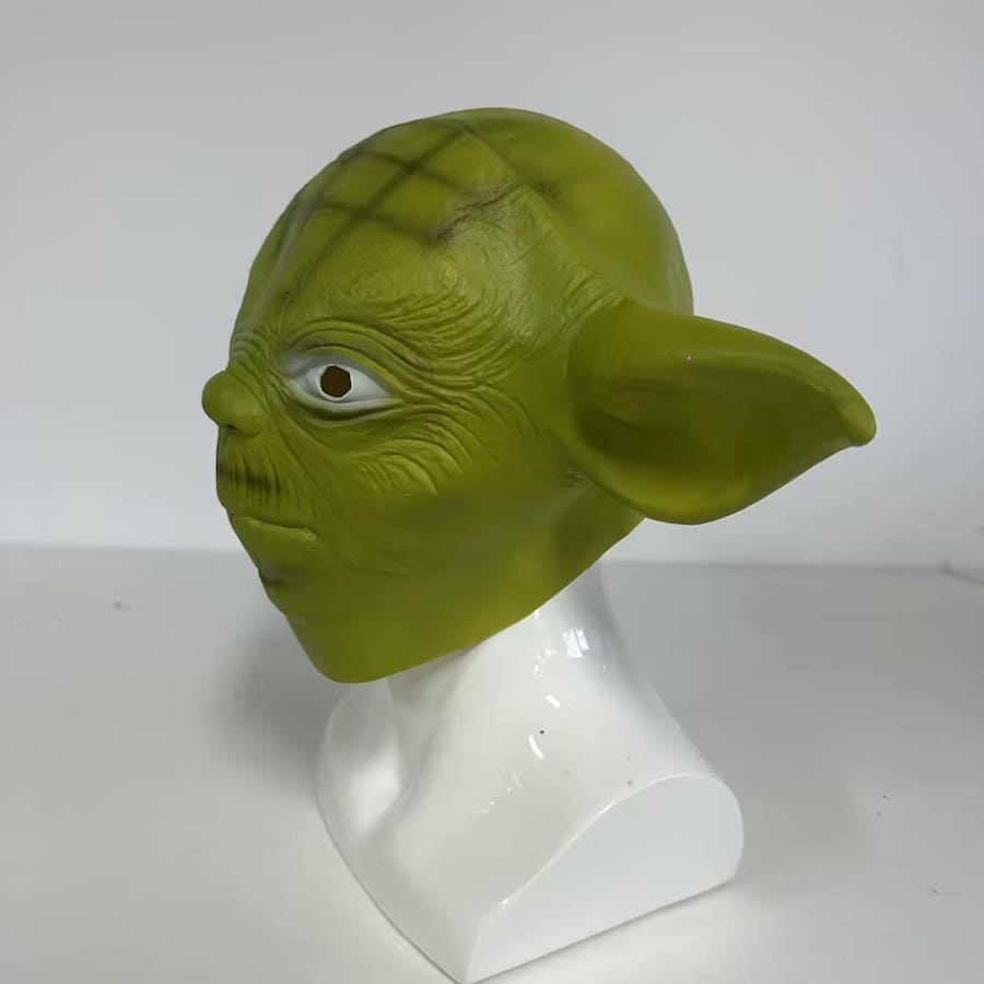 Star wars ansiktsmask - Yoda grön latex