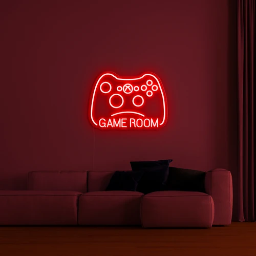3D-logotyp på väggen - GAMER