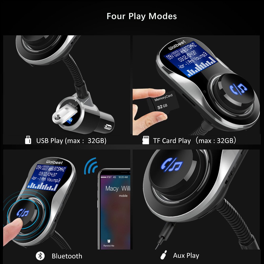 FM-sändare med Bluetooth och USB