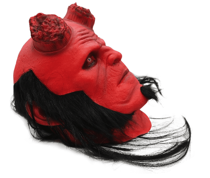Djävulens ansiktsmask karneval halloween