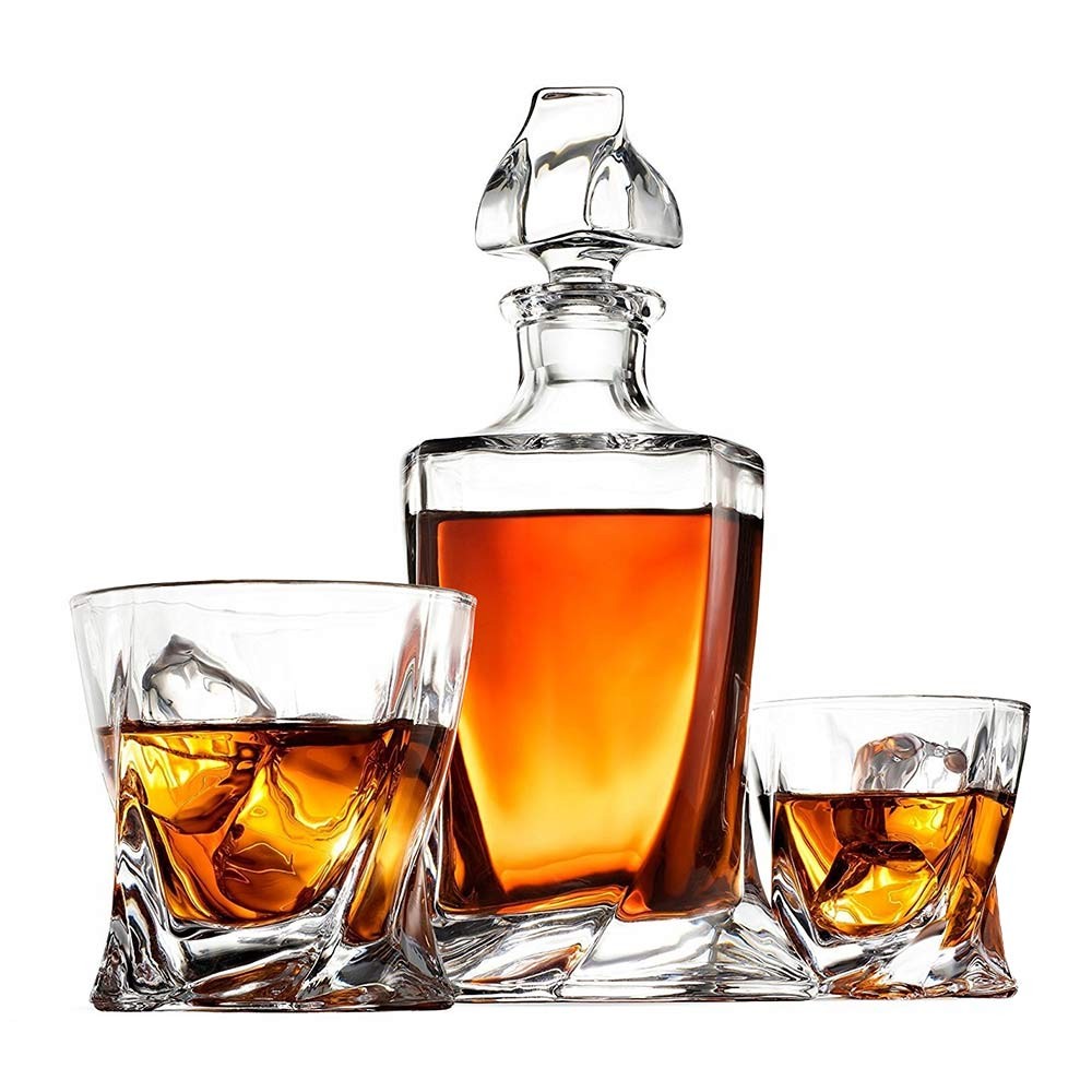 lyxigt drinkset whisky rom bourbon scotch