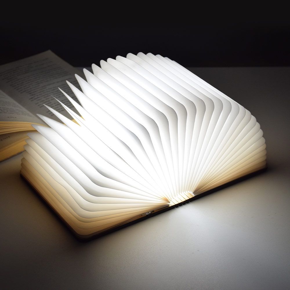 LED-bok - lampa i form av en vikbok