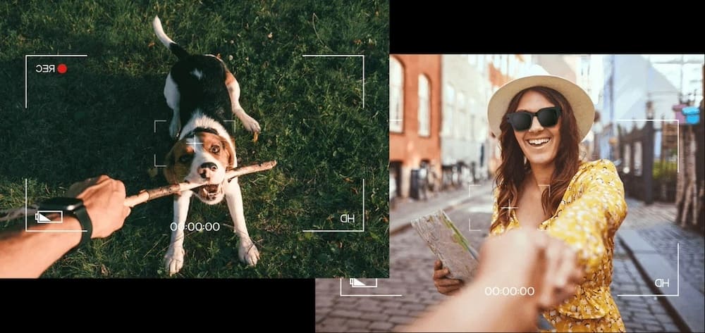 glasögon med kamera och virtuell verklighet 3d