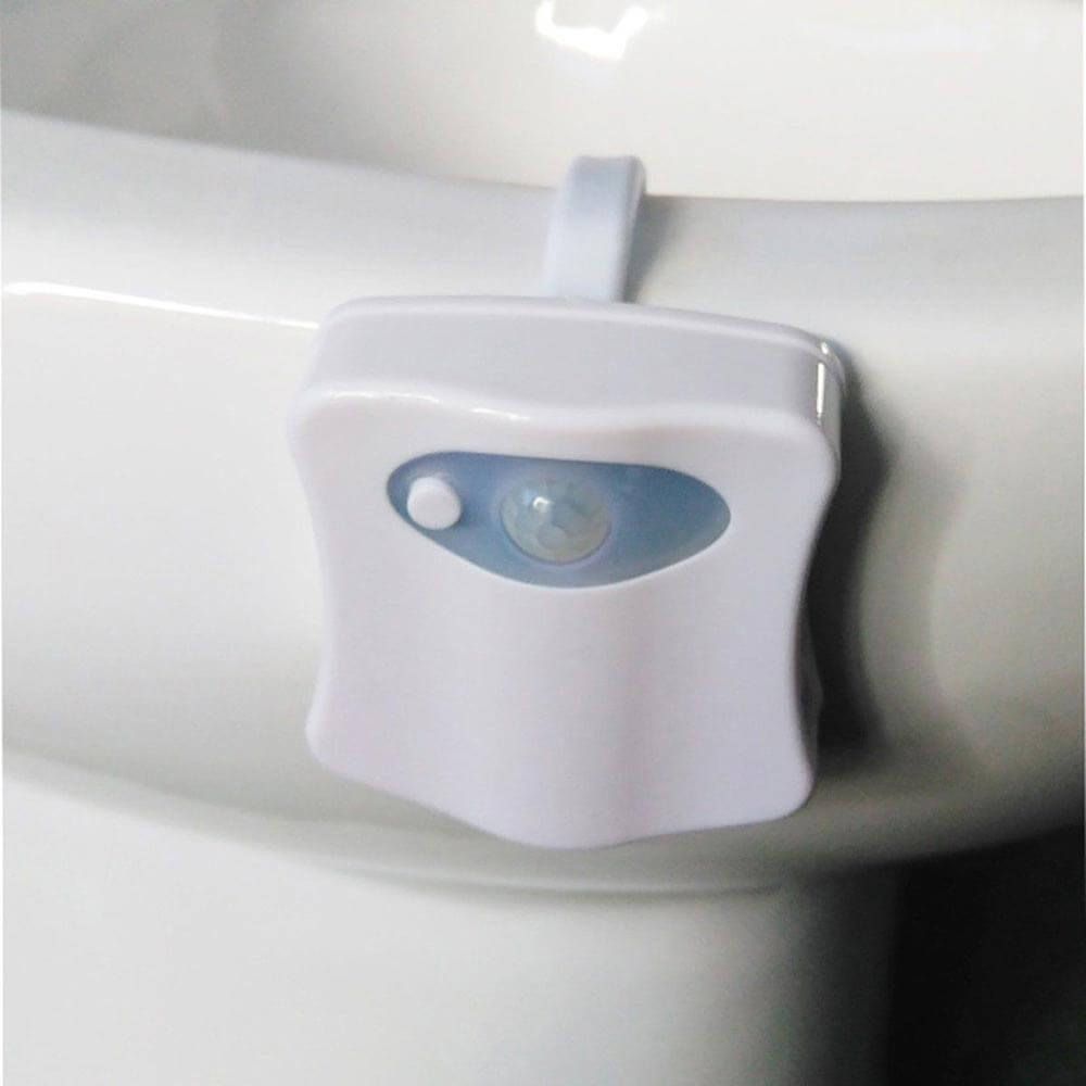 Toalettlampa med rörelsesensor - färgad LED