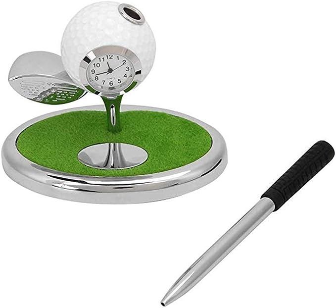 Golfpenna (boll med pinne) med funktionell klocka