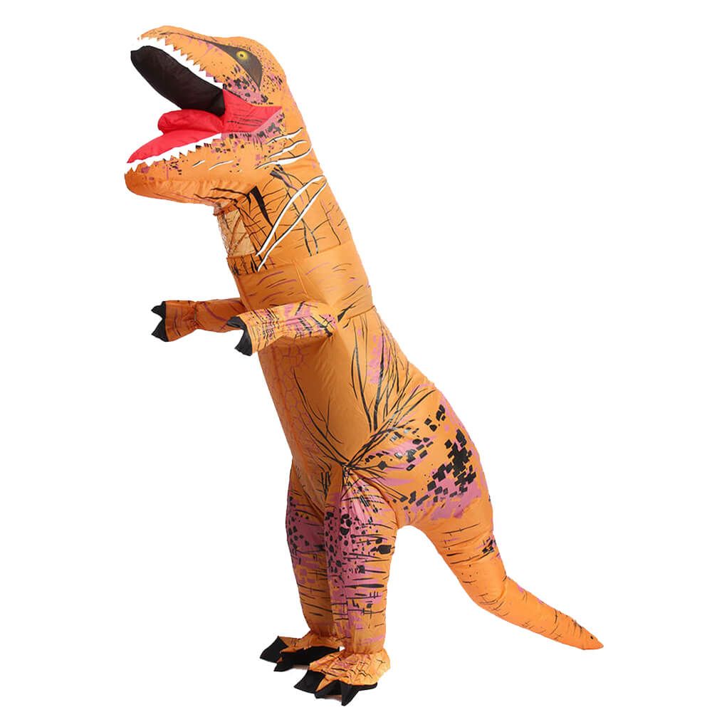 uppblåsbar dinosaurie kostym - dino outfit kostym
