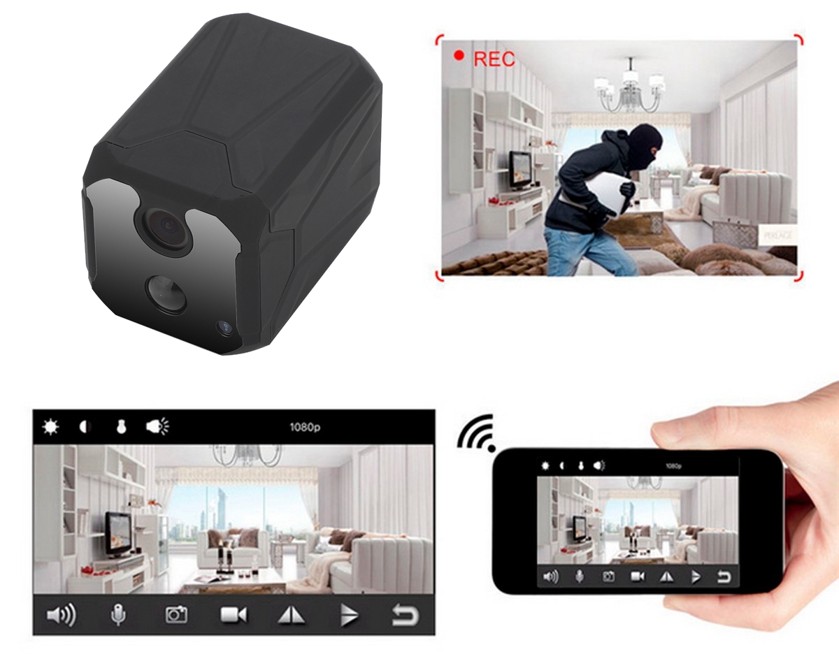 mini wifi-kamera med rörelsedetektering