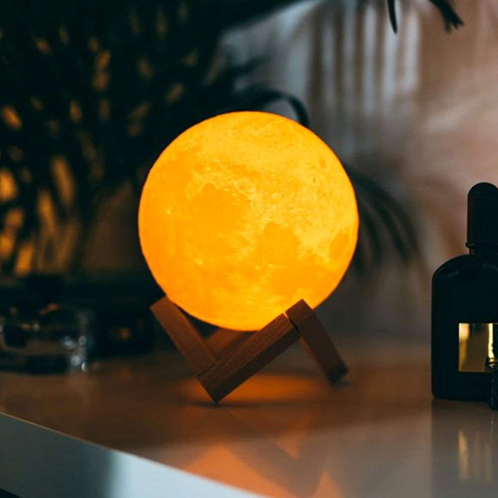 3D måne - peklampa till sovrummet